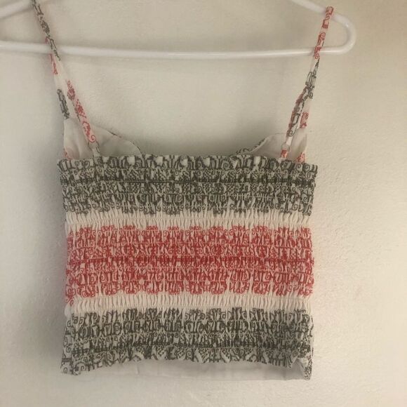 Blue Life Embroidered spaghetti strap top size S - Picture 3 of 6